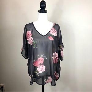 Live 4 Truth Short Sleeve Cold Shoulder Blouse